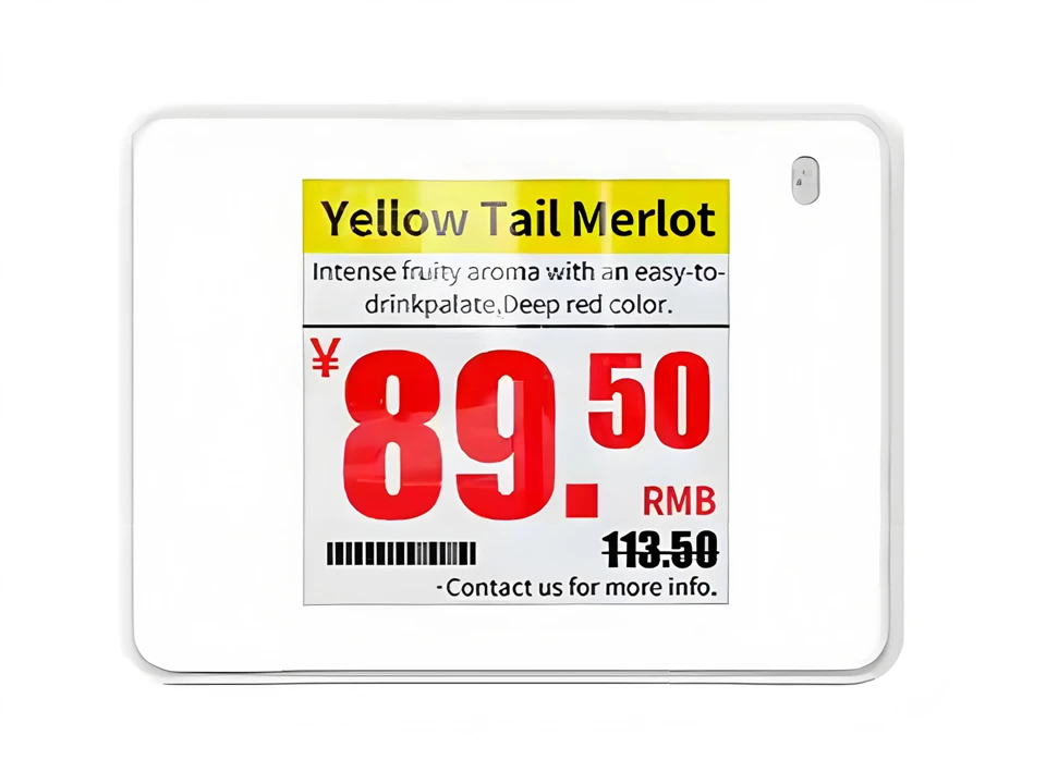 1,54 tolli neli värvi elektroonilist hinnasilti